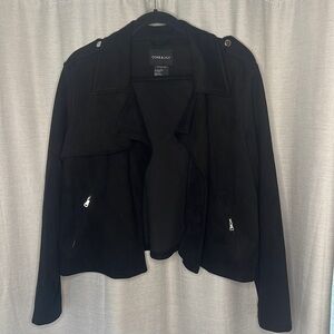 OOKIE AND LALA SUEDE CROP JACKET (SIZE LARGE)